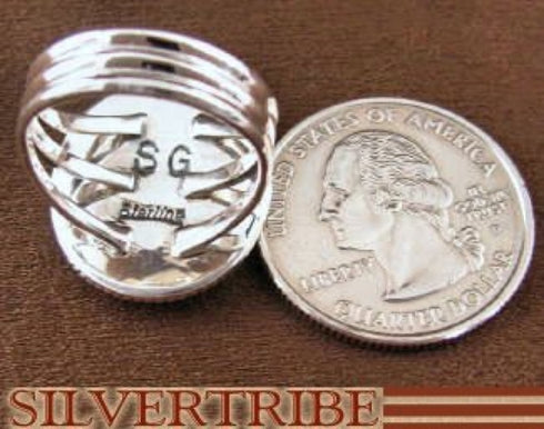 Silver Jewelry Magenta Turquoise Multicolor Ring Size 5-1/2 NS37924